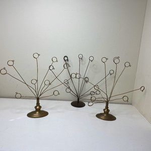 Vintage Wire Photo Holder Boho Rustic Centerpiece